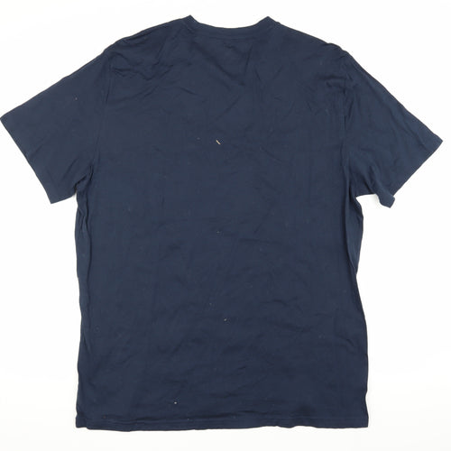 H&M Men's Blue XL Regular Fit T-Shirt