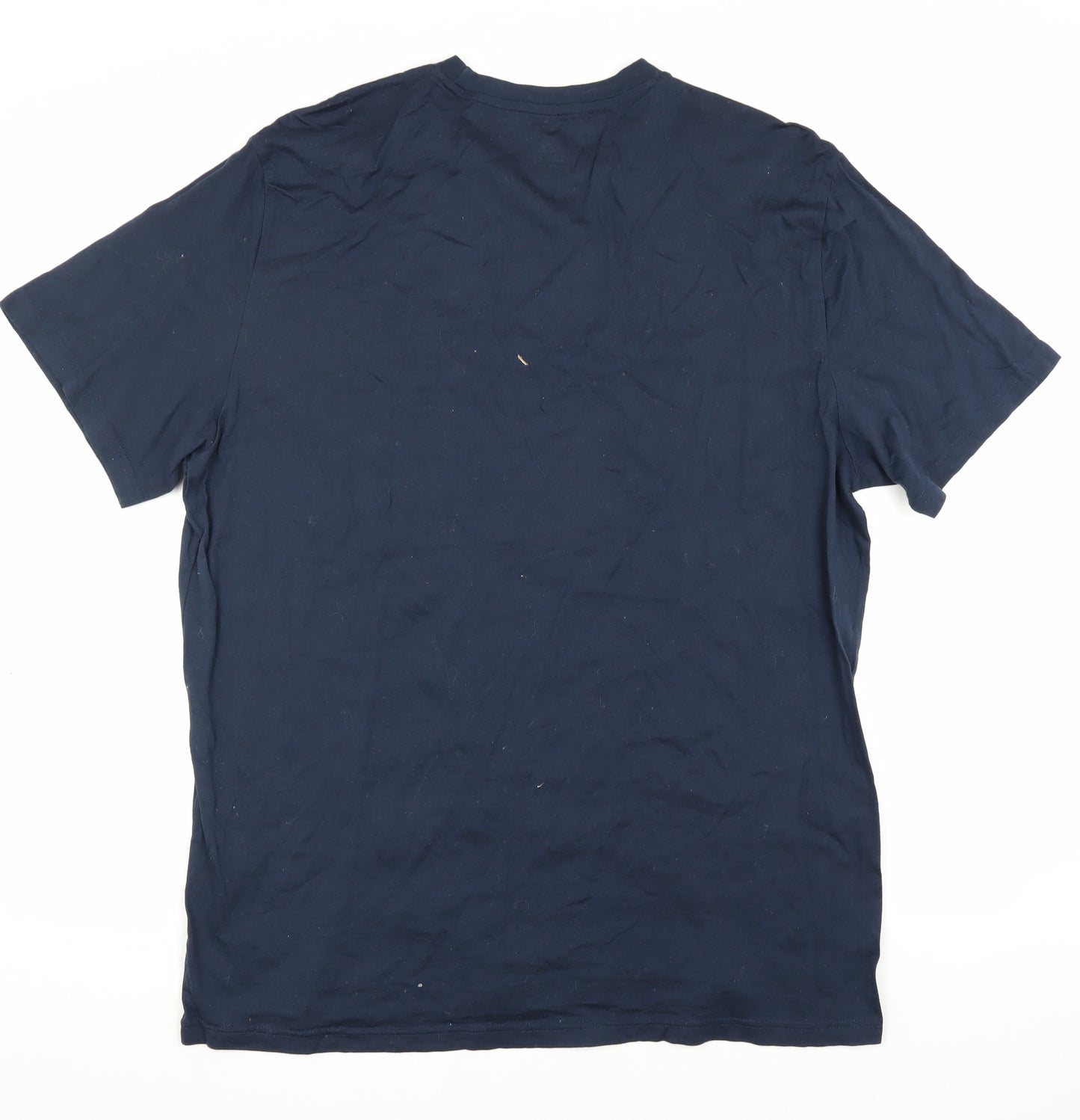 H&M Men's Blue XL Regular Fit T-Shirt