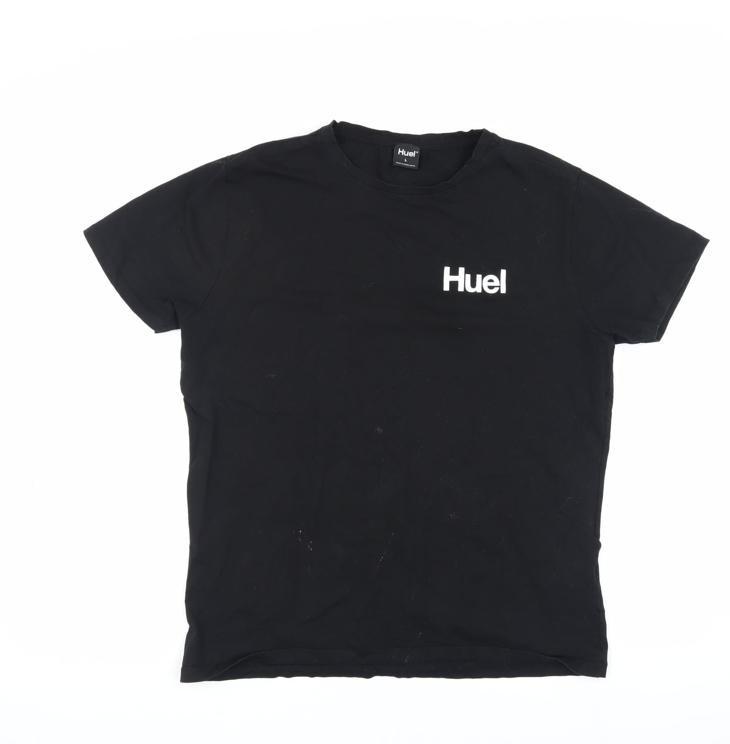 Huel Men's Black L Cotton Crew Neck T-Shirt