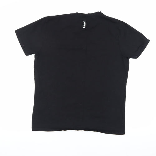 Huel Men's Black L Cotton Crew Neck T-Shirt