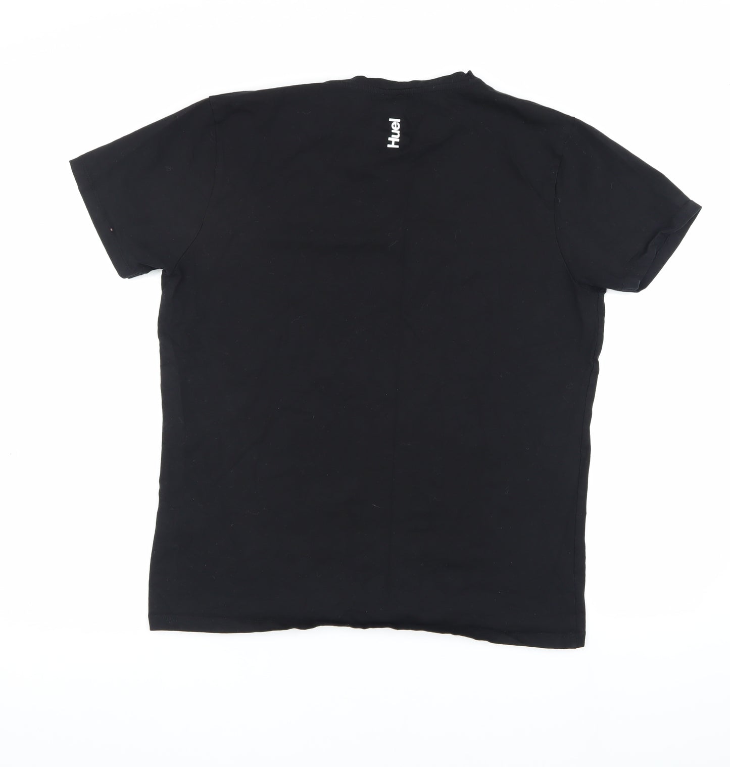 Huel Men's Black L Cotton Crew Neck T-Shirt