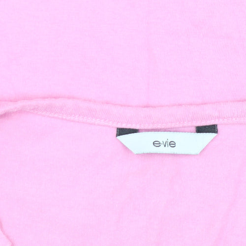 e-vie Women's Pink Wrap T-Shirt Size 18/20 Casual Wear