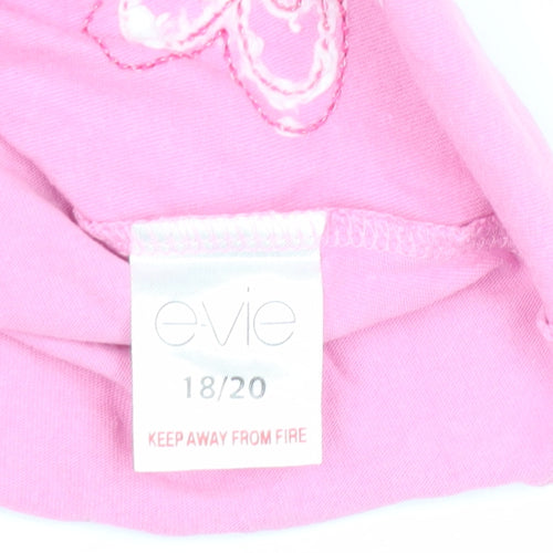 e-vie Women's Pink Wrap T-Shirt Size 18/20 Casual Wear
