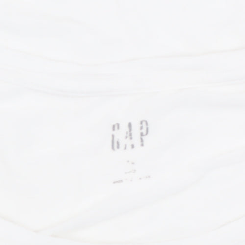 Gap Women's White Long Sleeve T-Shirt - Size S