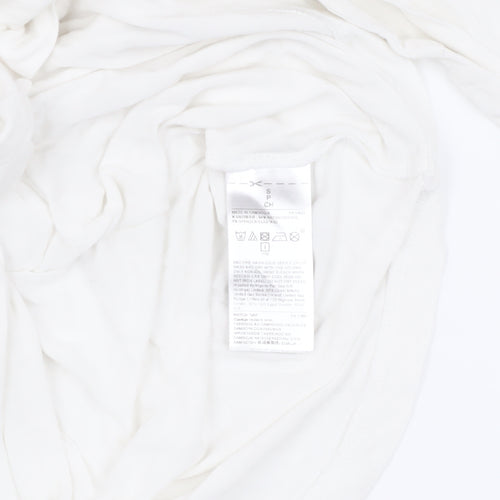 Gap Women's White Long Sleeve T-Shirt - Size S