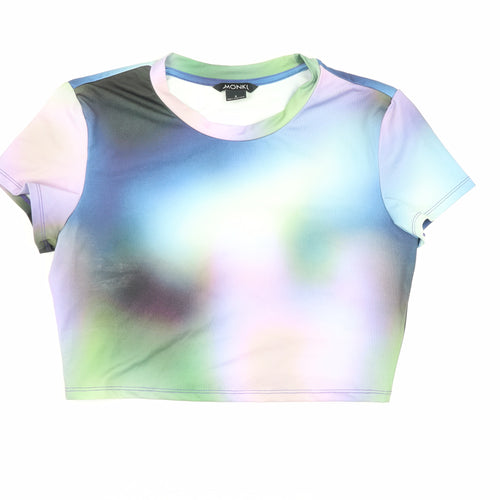 Monki Women's Multicoloured Cropped T-Shirt - Size S