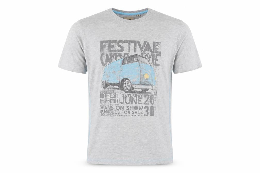 Peter Storm Men's Grey Festival Camper T-Shirt L