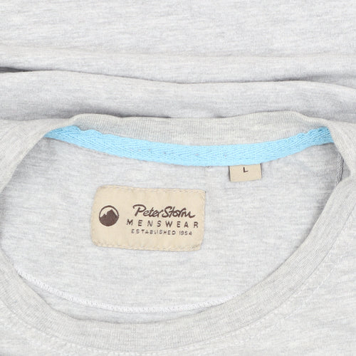 Peter Storm Men's Grey Festival Camper T-Shirt L