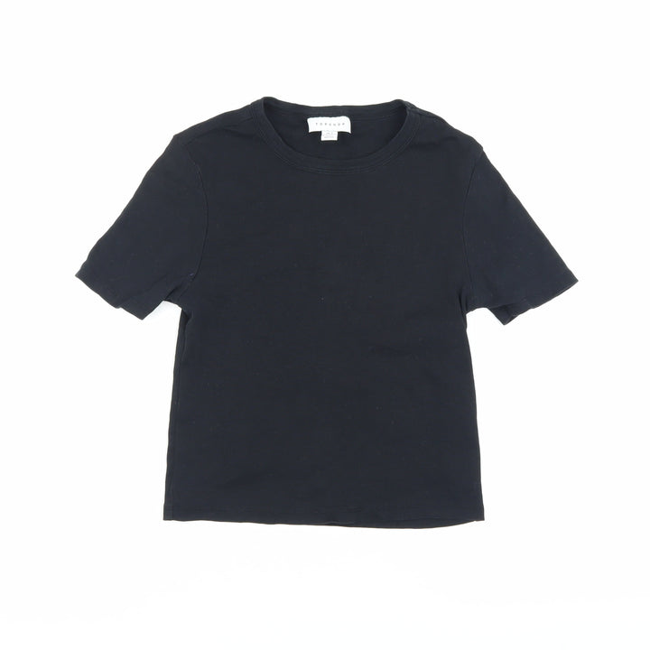 Topshop Women's Black T-Shirt Size S Casual Classic
