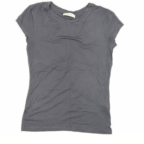 Oasis Women’s Grey XS Cotton T-Shirt, Casual Basic Tee