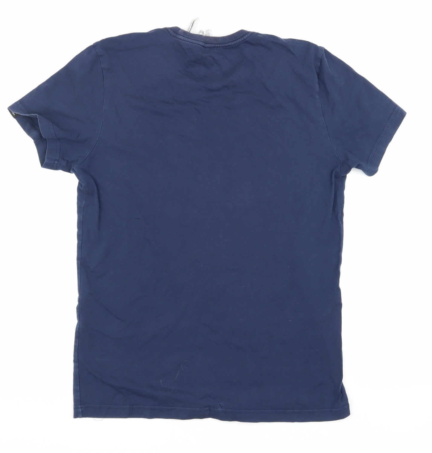 Adidas Blue Men's T-Shirt, Size S, Logo, Casual Sport Wear