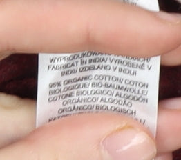 Seasalt Cornwall Womens Red Wide-Leg Trousers Size 22