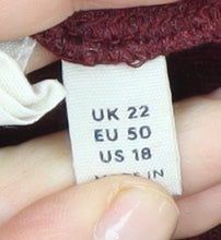 Seasalt Cornwall Womens Red Wide-Leg Trousers Size 22