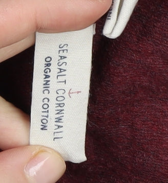 Seasalt Cornwall Womens Red Wide-Leg Trousers Size 22