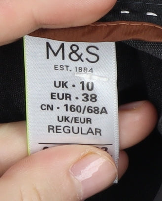 Marks and Spencer Women's Black Trousers, Size 10, Workwear