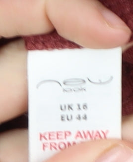 New Look Women's Red Linen Trousers Size 16