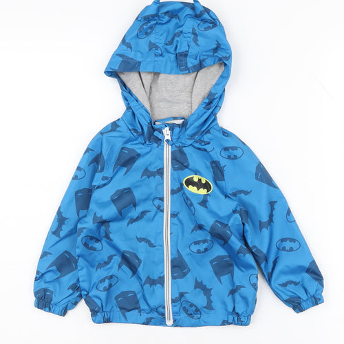 Batman Unisex Baby Blue Hooded Rain Coat 12-18M