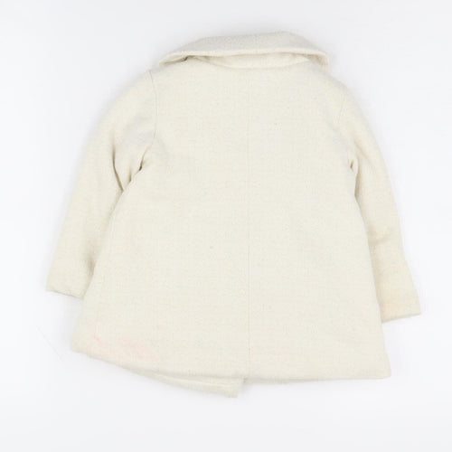 Tahari Unisex Baby Coat Ivory 12-18 Months Double-Breasted