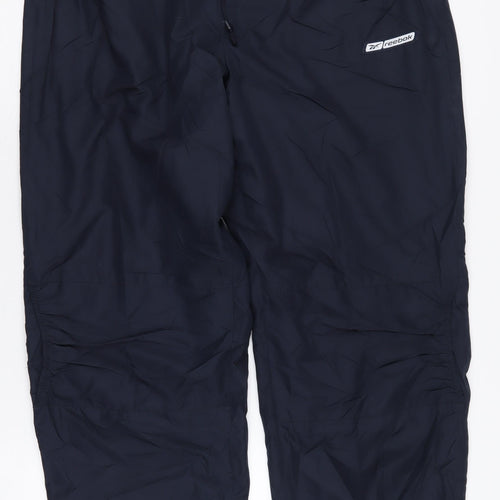 Reebok Unisex Adults Black Rain Trousers Size 14