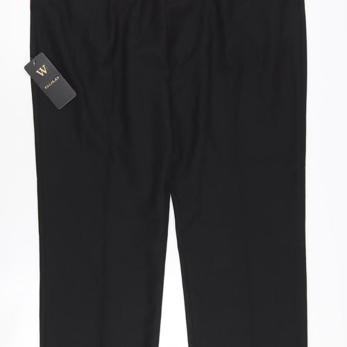 Woodbrie Men's Black 42L Pleated Trousers New