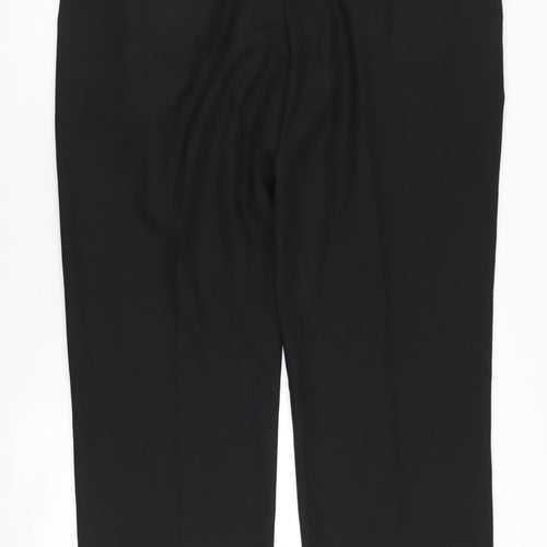 Woodbrie Men's Black 42L Pleated Trousers New