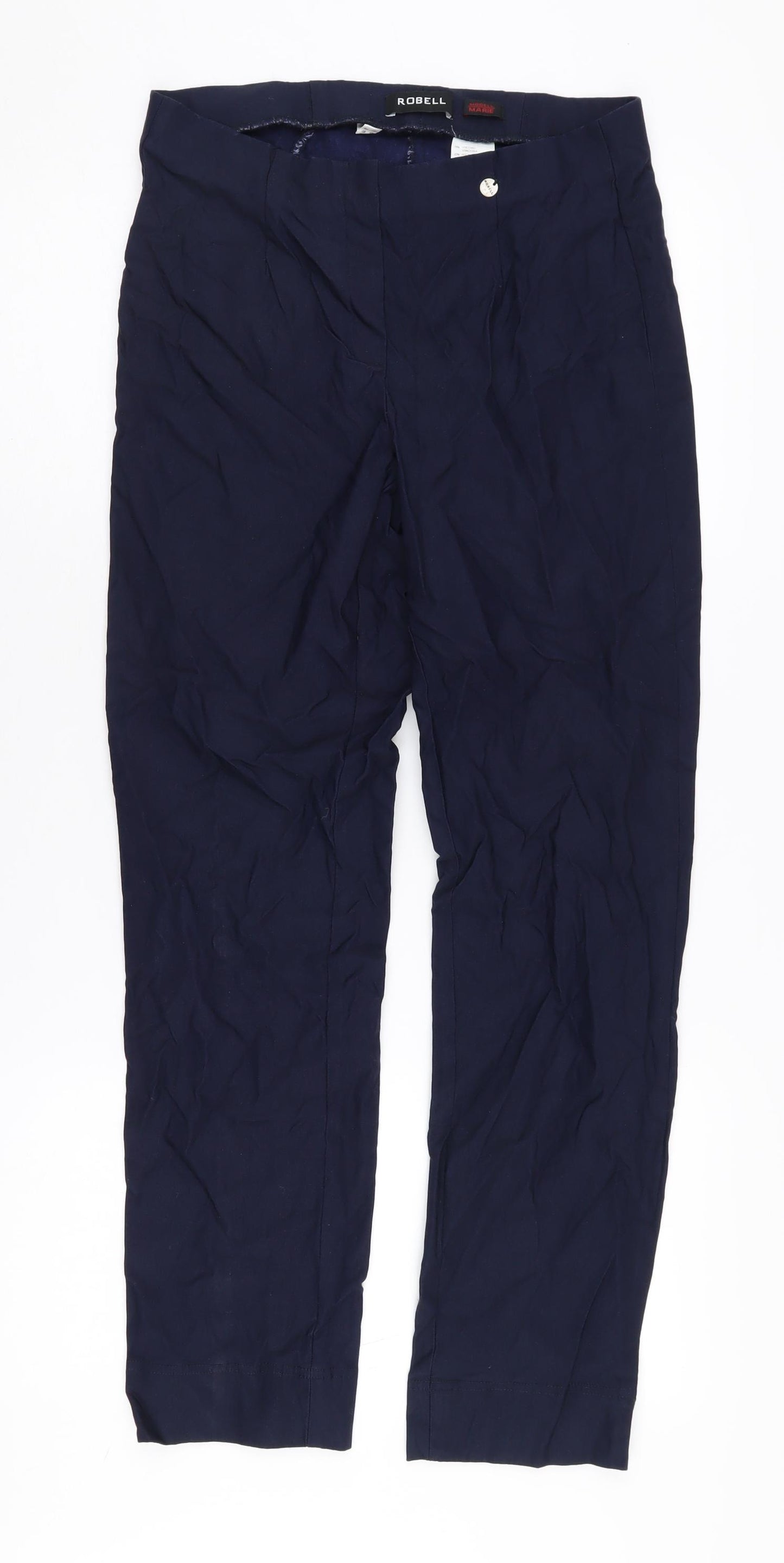 Robell Women's Blue Straight Leg Trousers Size 10S