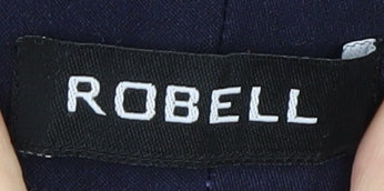 Robell Women's Blue Straight Leg Trousers Size 10S