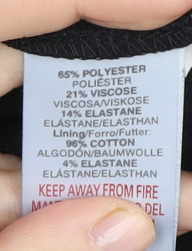 River Island Women's Black Size 10 Sheath Dress