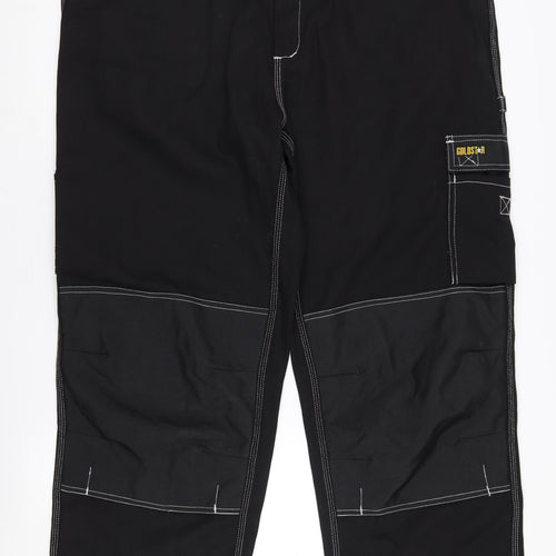 Goldstar Men's Black Cargo Work Trousers Size 44