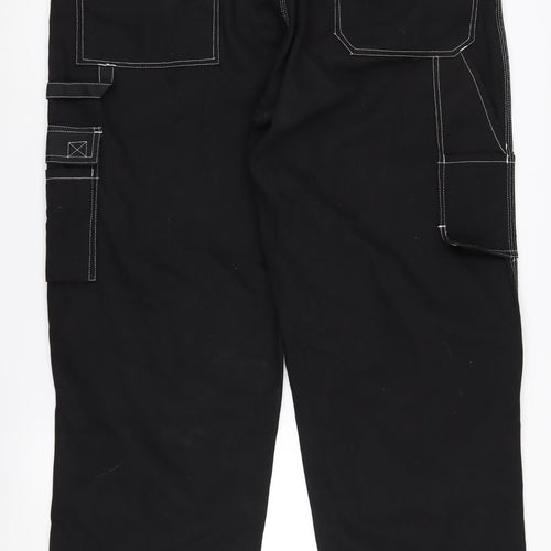 Goldstar Men's Black Cargo Work Trousers Size 44