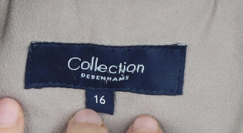 Debenhams Women's Beige Basic Jacket Size 16