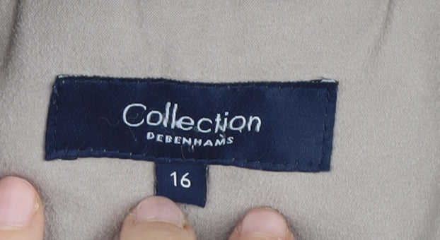 Debenhams Women's Beige Basic Jacket Size 16