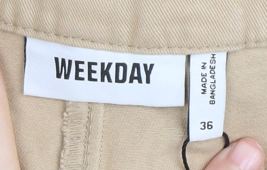 Weekday Women's Beige Chino Trousers Size 8