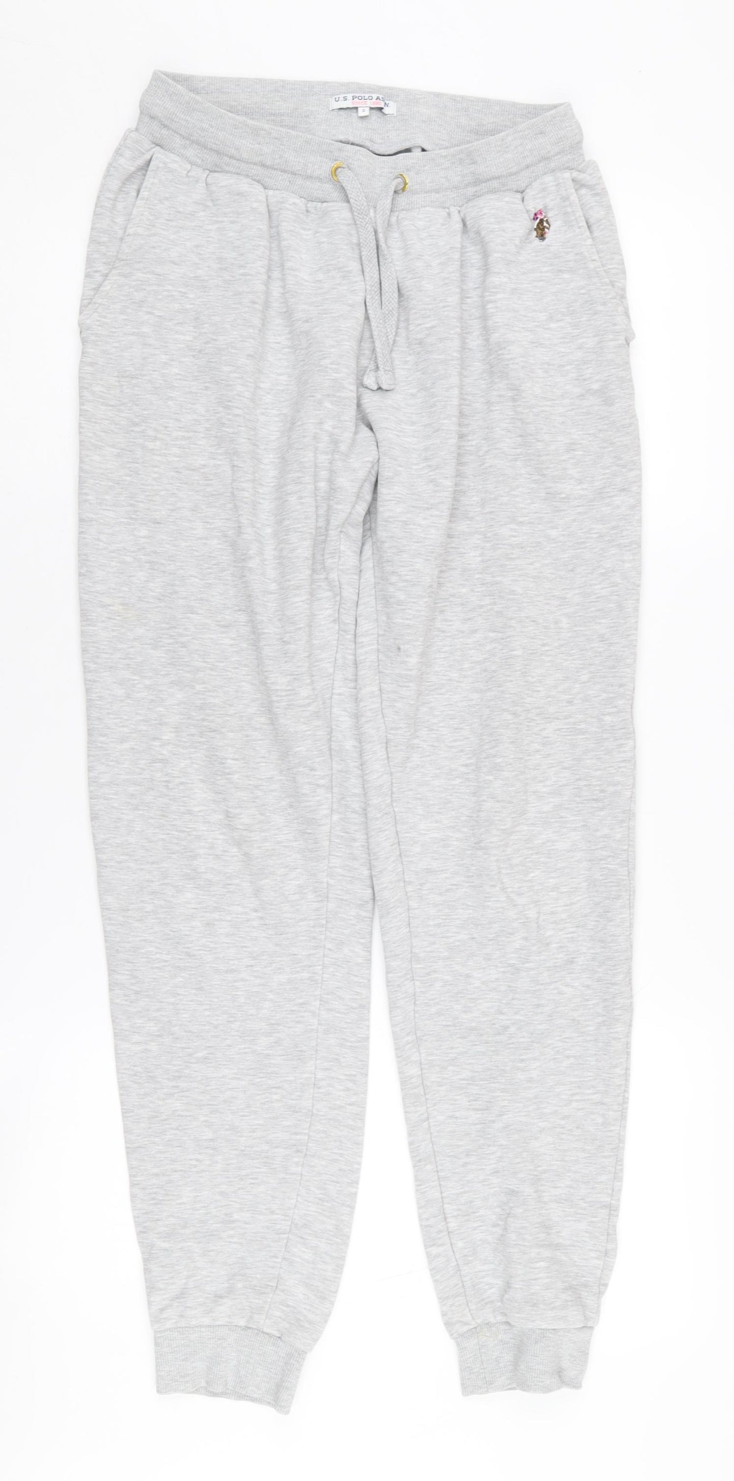 U.S. Polo Assn. Women's Grey Jogger Trousers - S