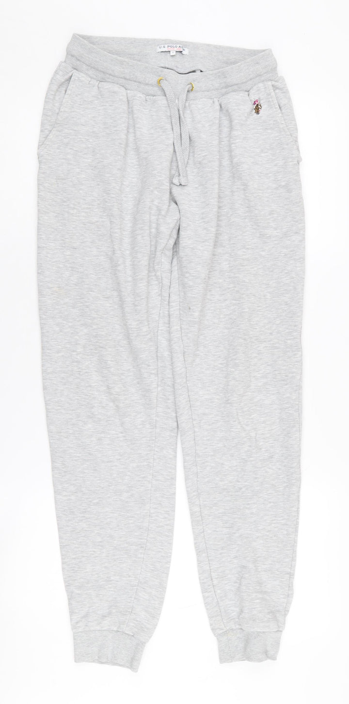 U.S. Polo Assn. Women's Grey Jogger Trousers - S