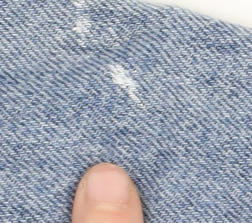 Boohoo Women's Blue Distressed Mom Jeans 6 Petites