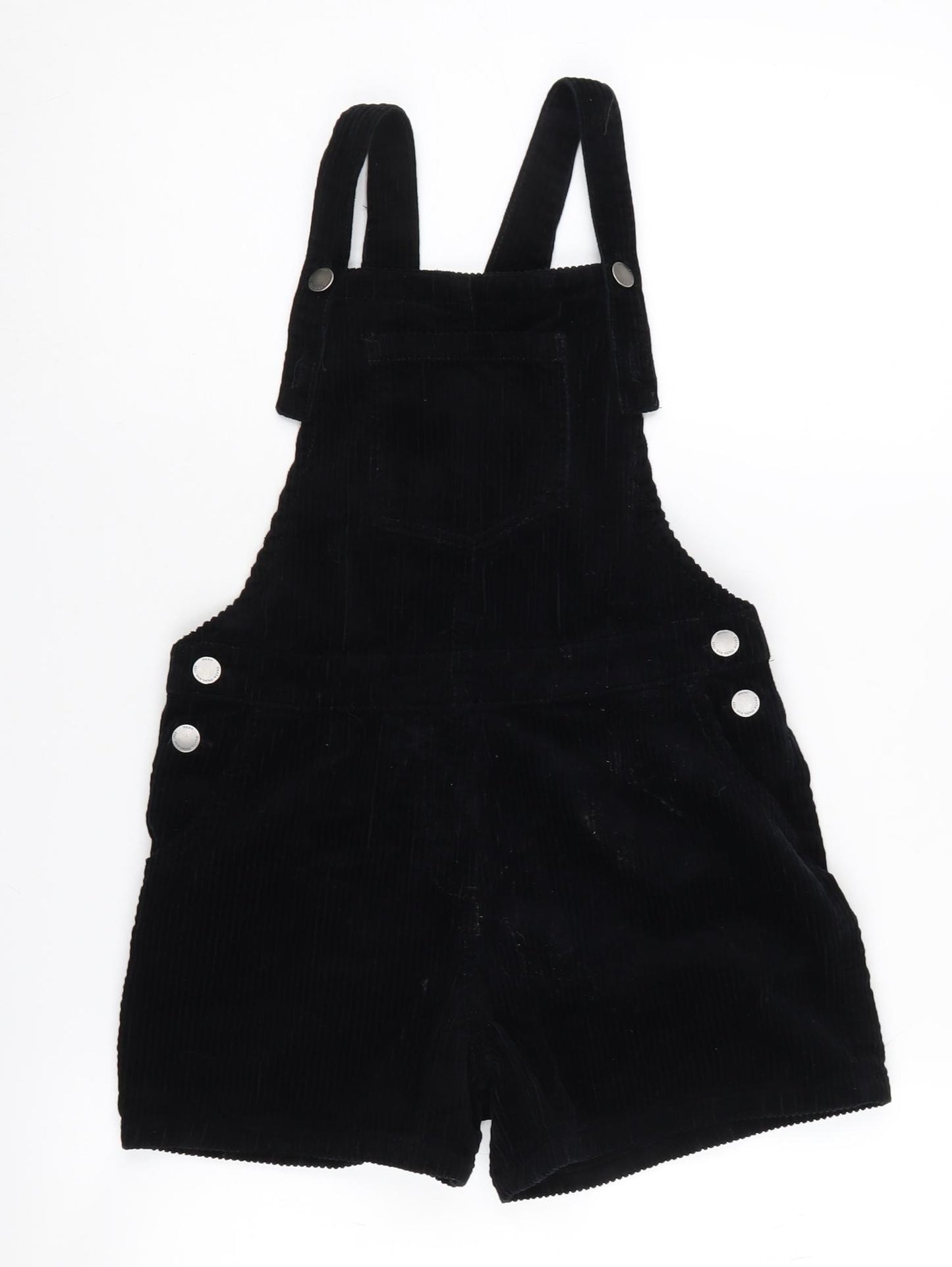 Next Girls Black Corduroy Dungaree 9 Years One-Piece