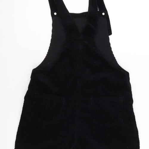 Next Girls Black Corduroy Dungaree 9 Years One-Piece