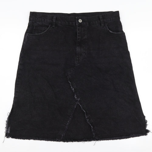 Collusion Women's Black Skirt UK 14 Casual