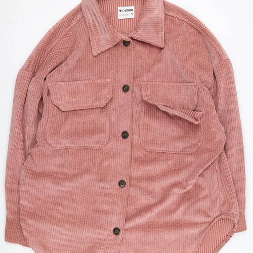 CISONO Women's Pink Corduroy Jacket, Size S