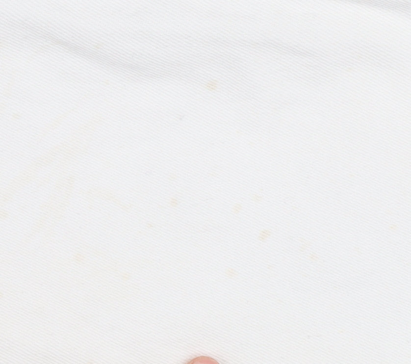 Stradivarius White Mom Jeans Size 12 Slim Fit