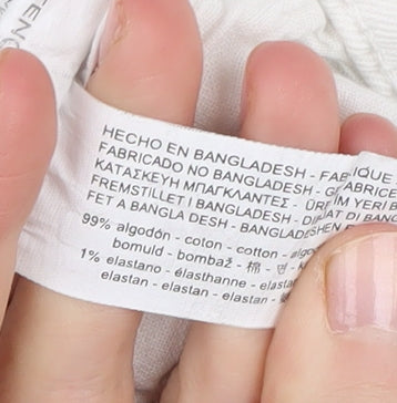 Stradivarius White Mom Jeans Size 12 Slim Fit