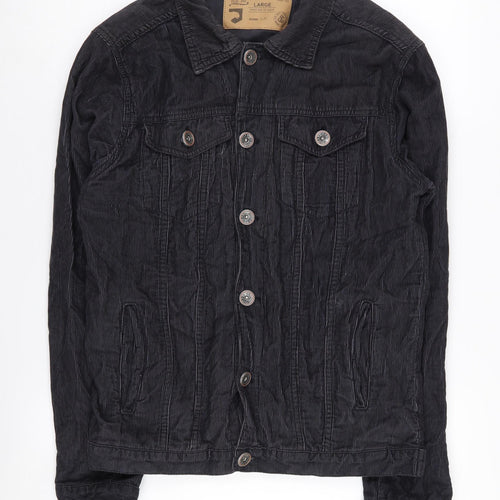 Cougar Denim Wear Black Unisex Adults Basic Jacket L