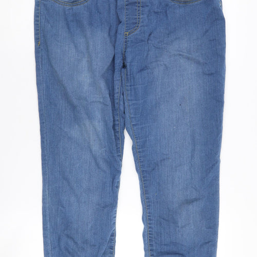 Boohoo Women's Blue Maternity Jeans Size 12