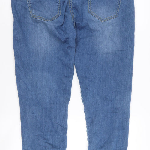 Boohoo Women's Blue Maternity Jeans Size 12