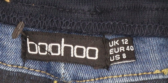 Boohoo Women's Blue Maternity Jeans Size 12
