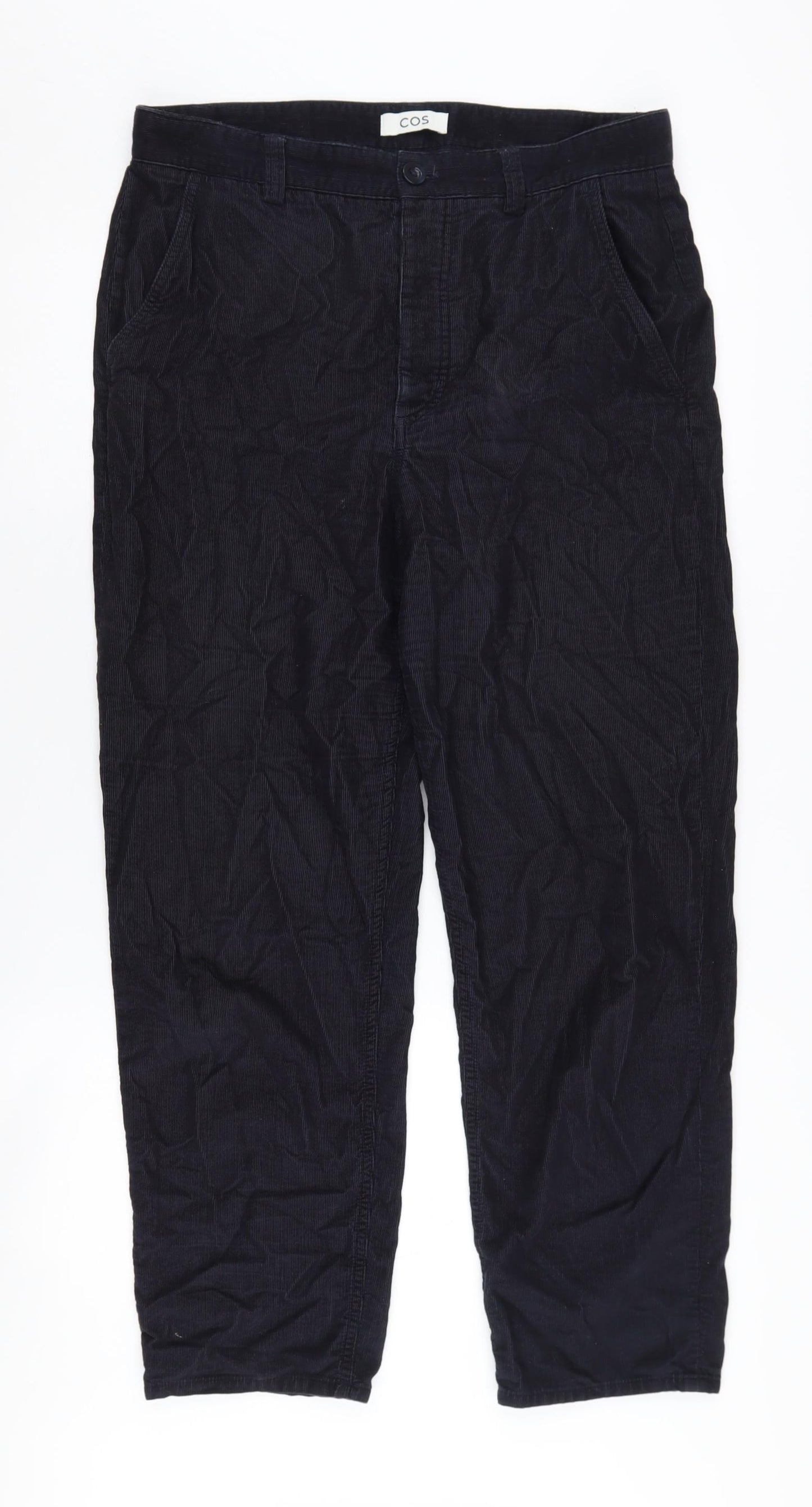 COS Women's Black Cotton Trousers Size 10