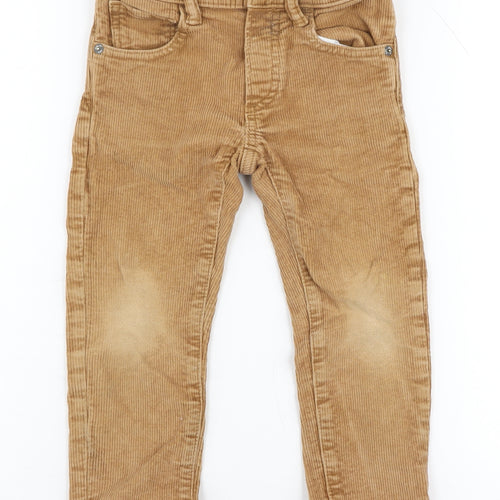 Gap Boys Brown Slim Corduroy Trousers, Size 4 Years