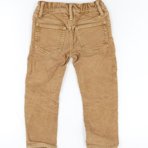 Gap Boys Brown Slim Corduroy Trousers, Size 4 Years