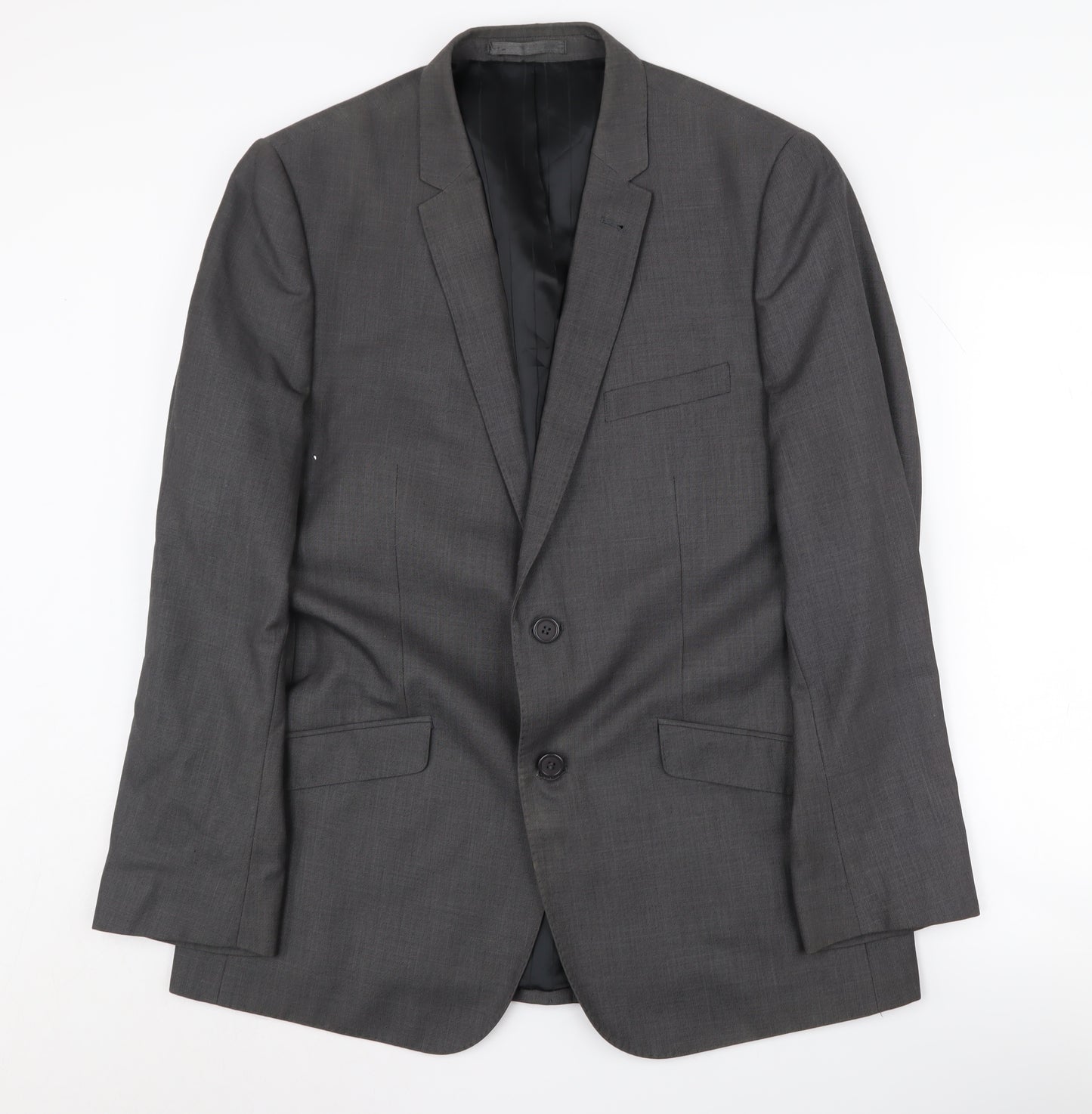 Avenue Men's Grey Blazer 40R Regular Fit Formal